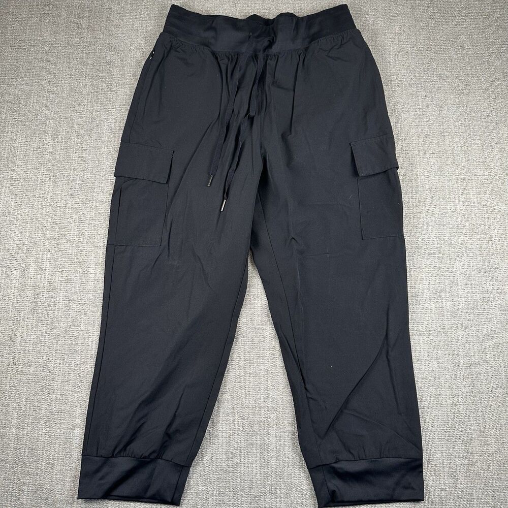 Willit Womens M Black Hiking Capris Pants Quick Dry Camping Outdoors Pockets